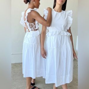 NWOT Allina Liu ‘Milk’ Camilla Dress